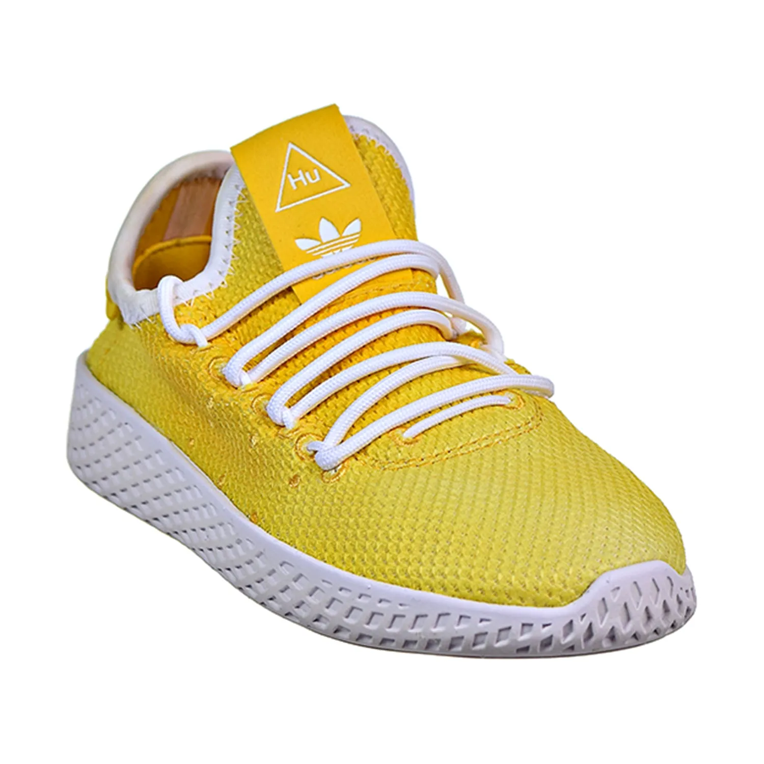 Adidas Pharrell Williams Tennis HU C Little Kid's Shoes Yellow/White