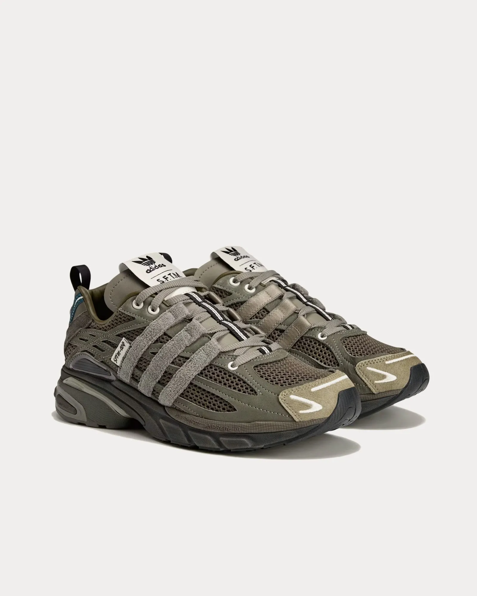 Adistar Cushion_SFTM_SS25 Branch / Shadow Green / Night Cargo Low Top Sneakers