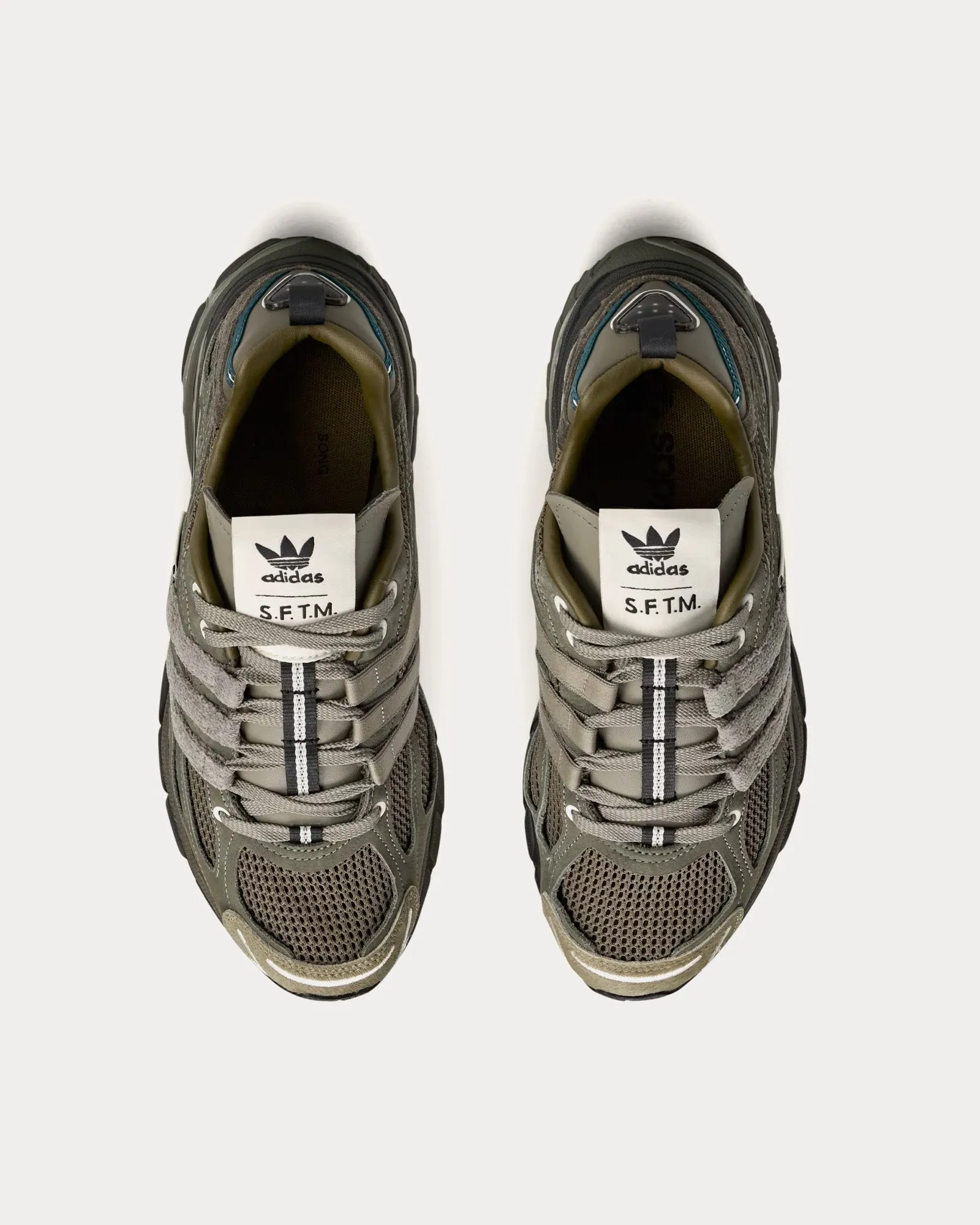 Adistar Cushion_SFTM_SS25 Branch / Shadow Green / Night Cargo Low Top Sneakers