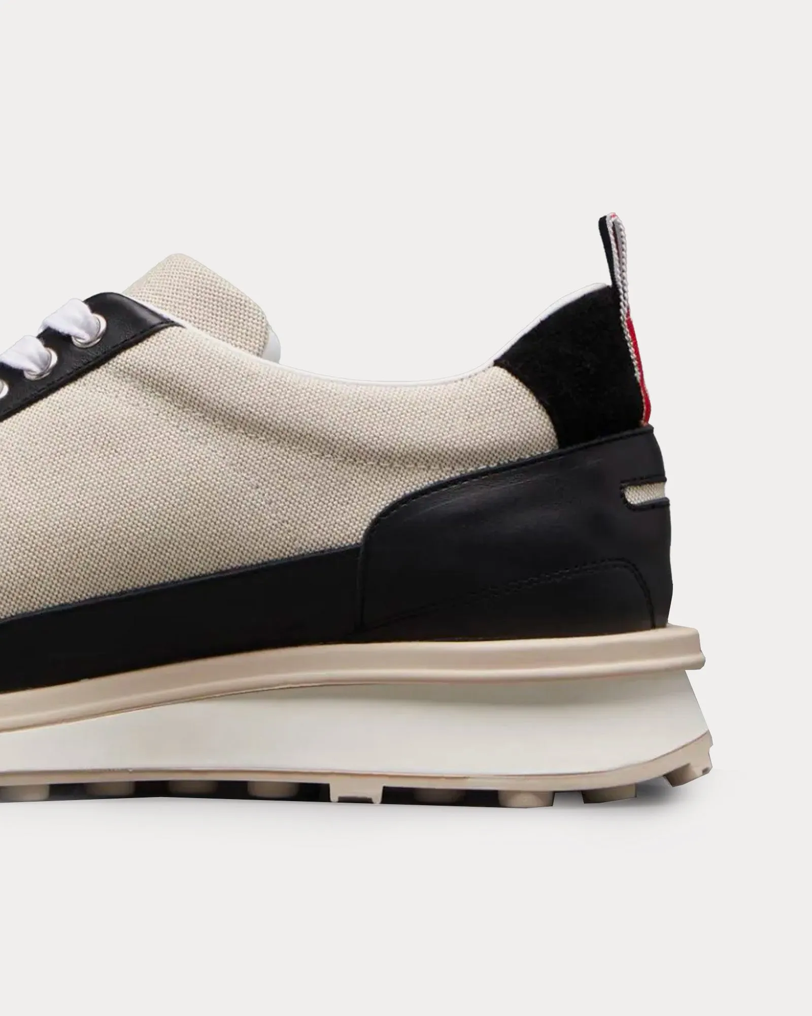 Alumni Panelled Black / Neutral Beige Low Top Sneakers