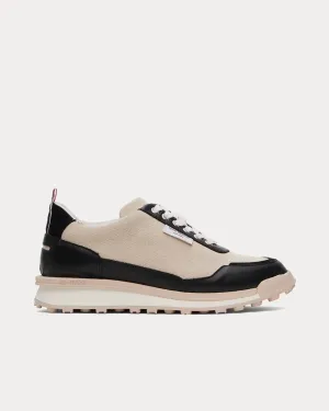 Alumni Panelled Black / Neutral Beige Low Top Sneakers