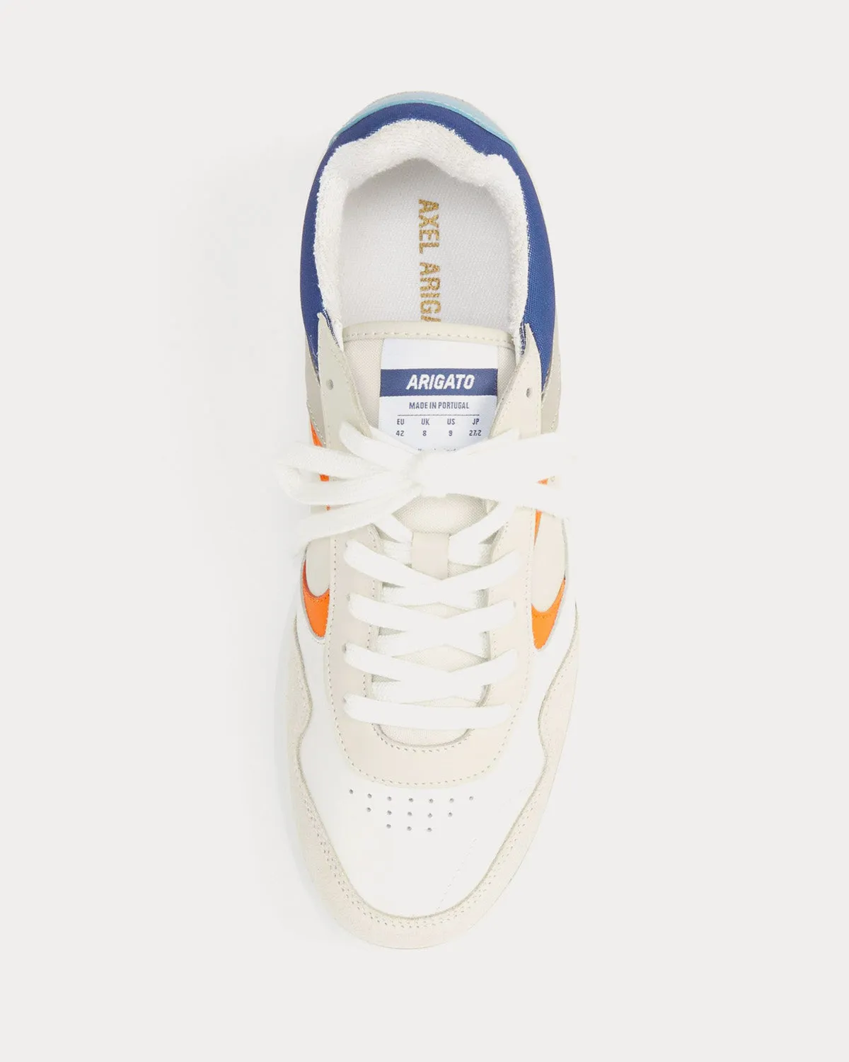 Arlo Beige / Blue Low Top Sneakers