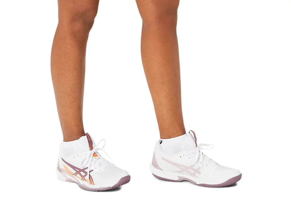 Asics Women's Solution Speed FF 3 Tennis Shoes in White/Dusty Mauve