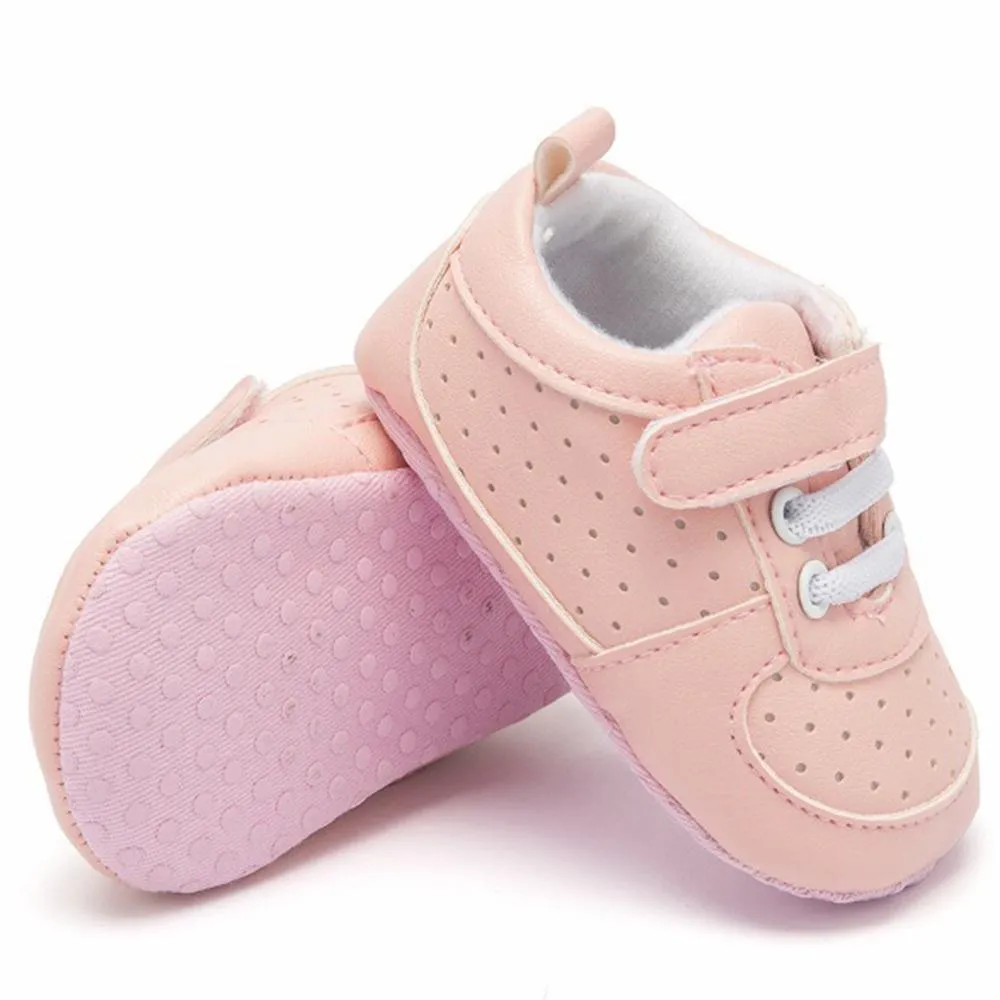 Baby Unisex Breathable Magic Tape Hollow Out Sneakers
