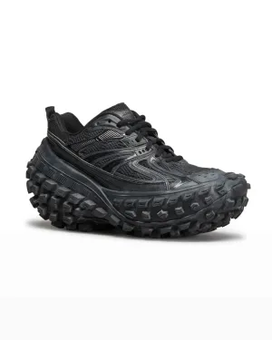 Balenciaga Men's Bouncer Tonal Mesh-Rubber Sneakers