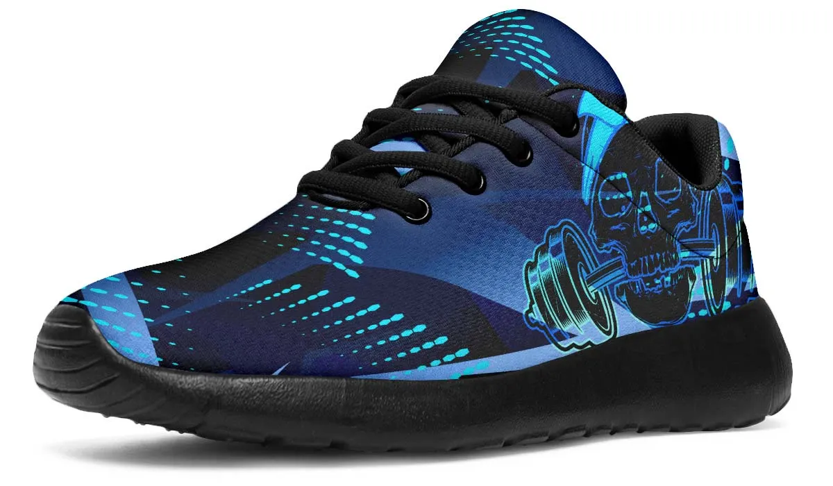 Blue Barbell Skull