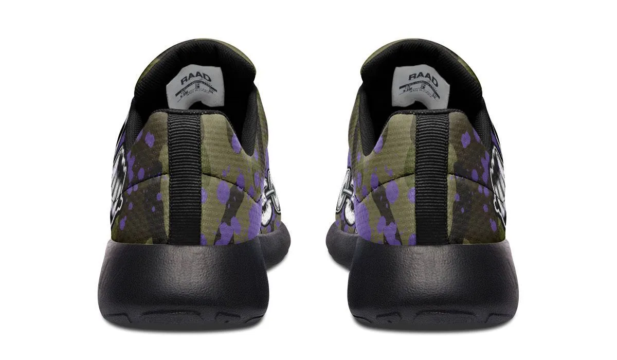 Camo Purple Splat Skull