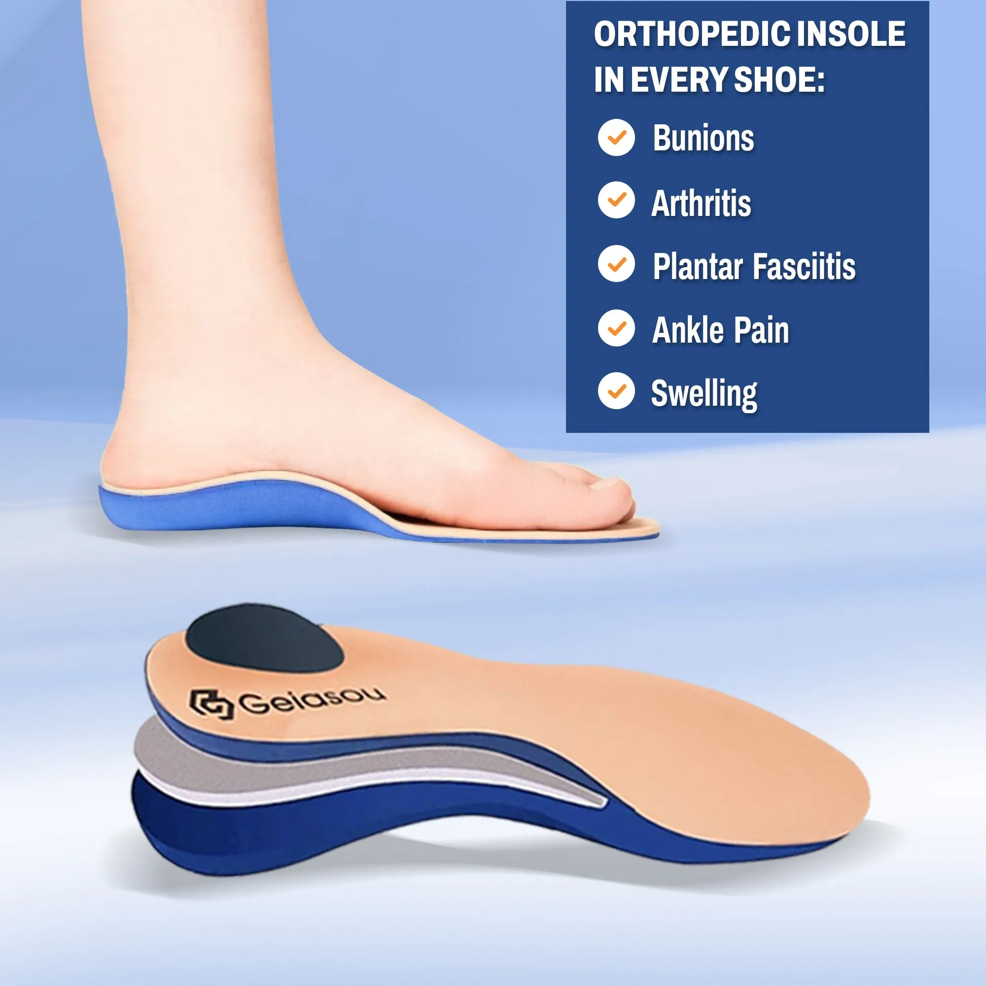 Cuzcare Women Platform Orthopedic Shoes Deodorization Mesh Lace-up Walking Sneakers