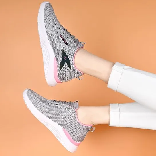Cuzcare Women Platform Orthopedic Shoes Deodorization Mesh Lace-up Walking Sneakers