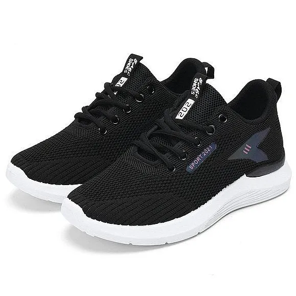 Cuzcare Women Platform Orthopedic Shoes Deodorization Mesh Lace-up Walking Sneakers