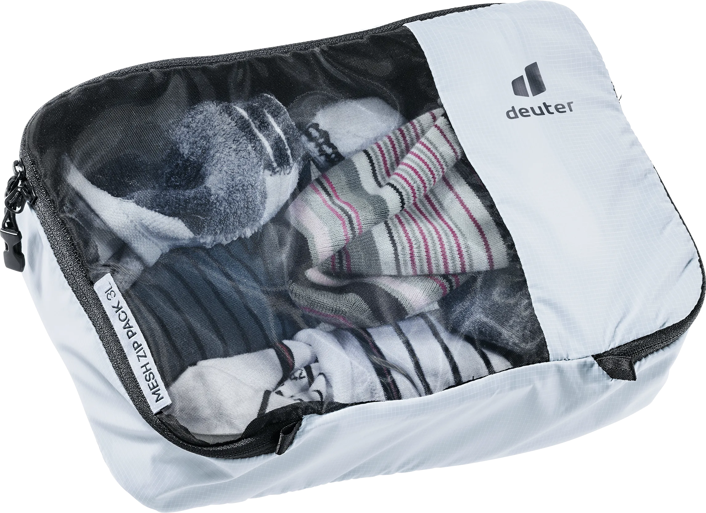 Deuter Mesh Zip Pack 3 Tin/Black | Buy Deuter Mesh Zip Pack 3 Tin/Black here | Outnorth