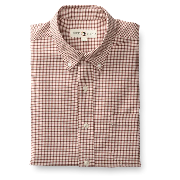 Duck Head Lowery Plaid Cotton Oxford Sport Shirt (2 Colors)