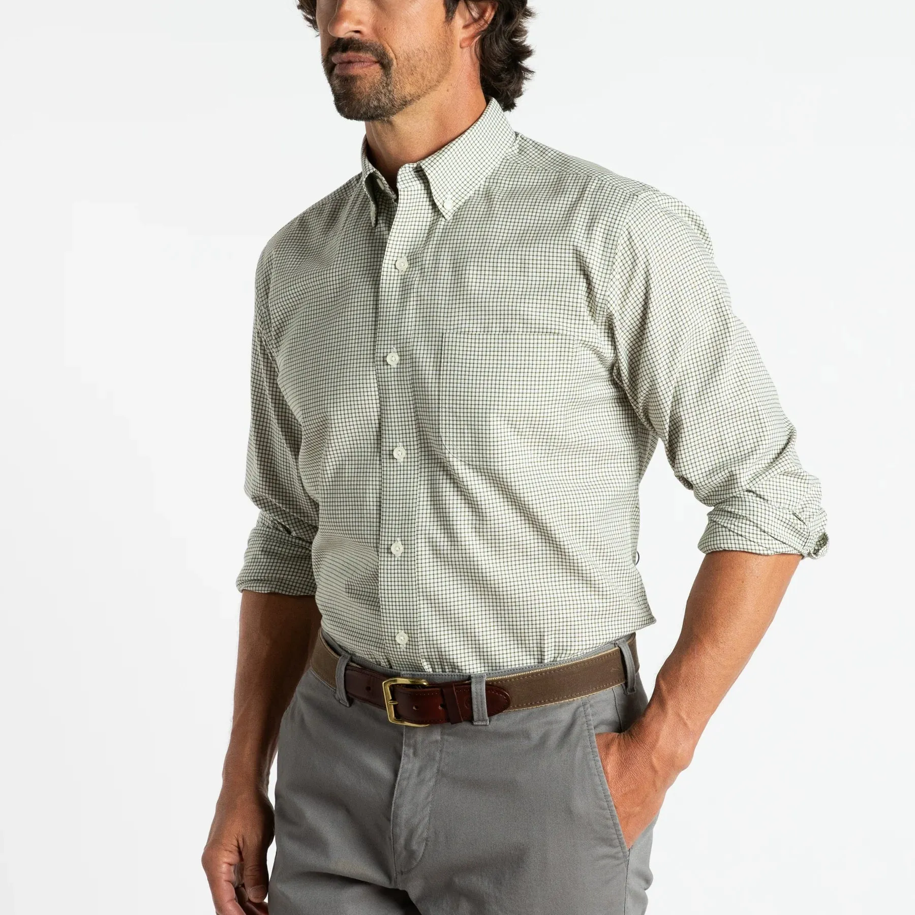Duck Head Lowery Plaid Cotton Oxford Sport Shirt (2 Colors)