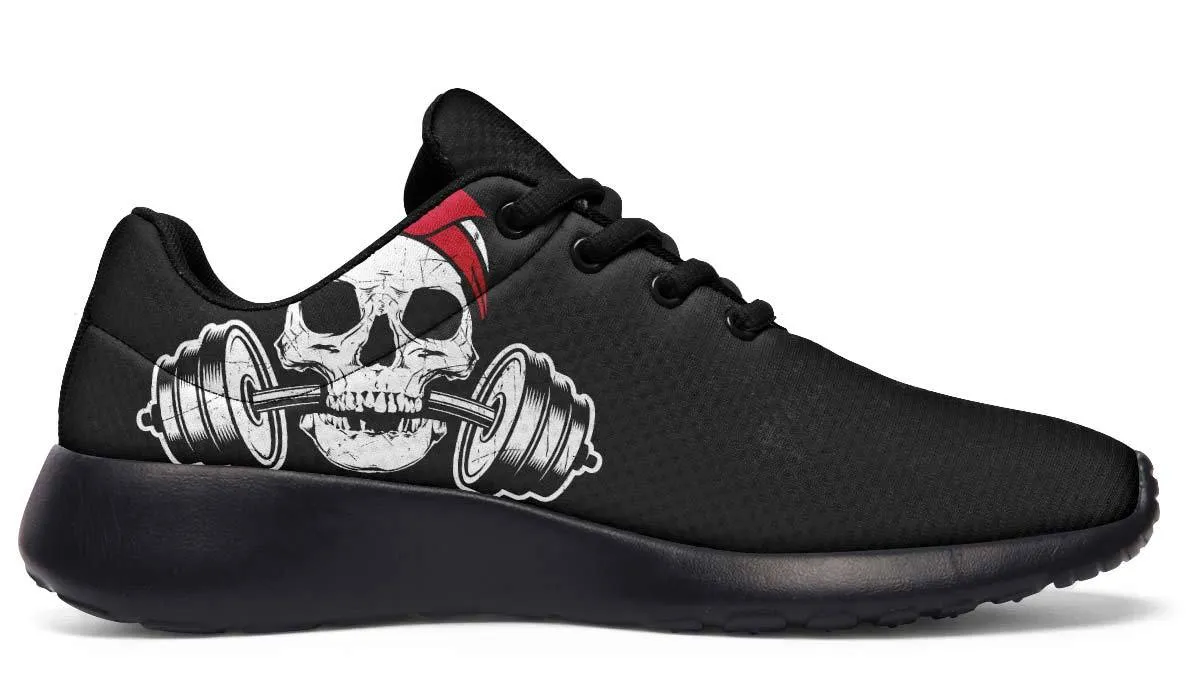 Dumbbell Skull Red Bandana