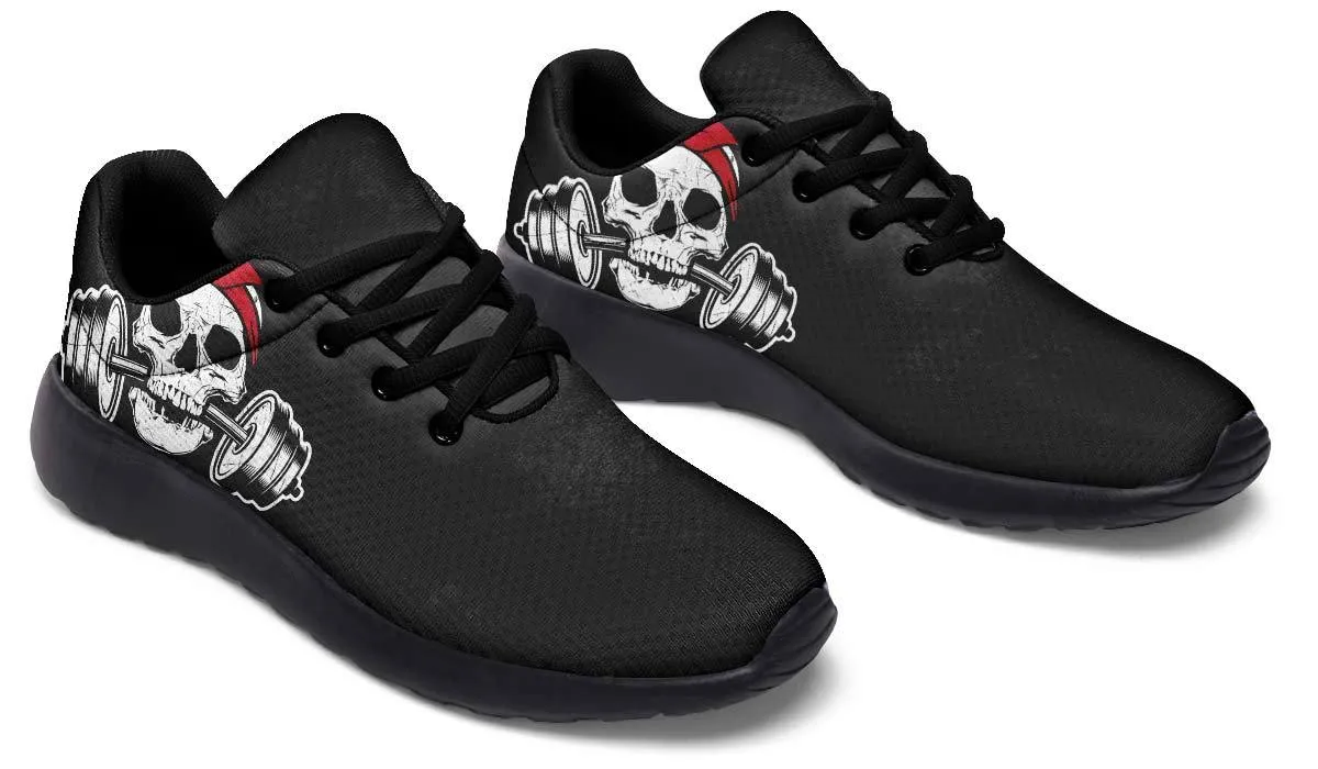 Dumbbell Skull Red Bandana