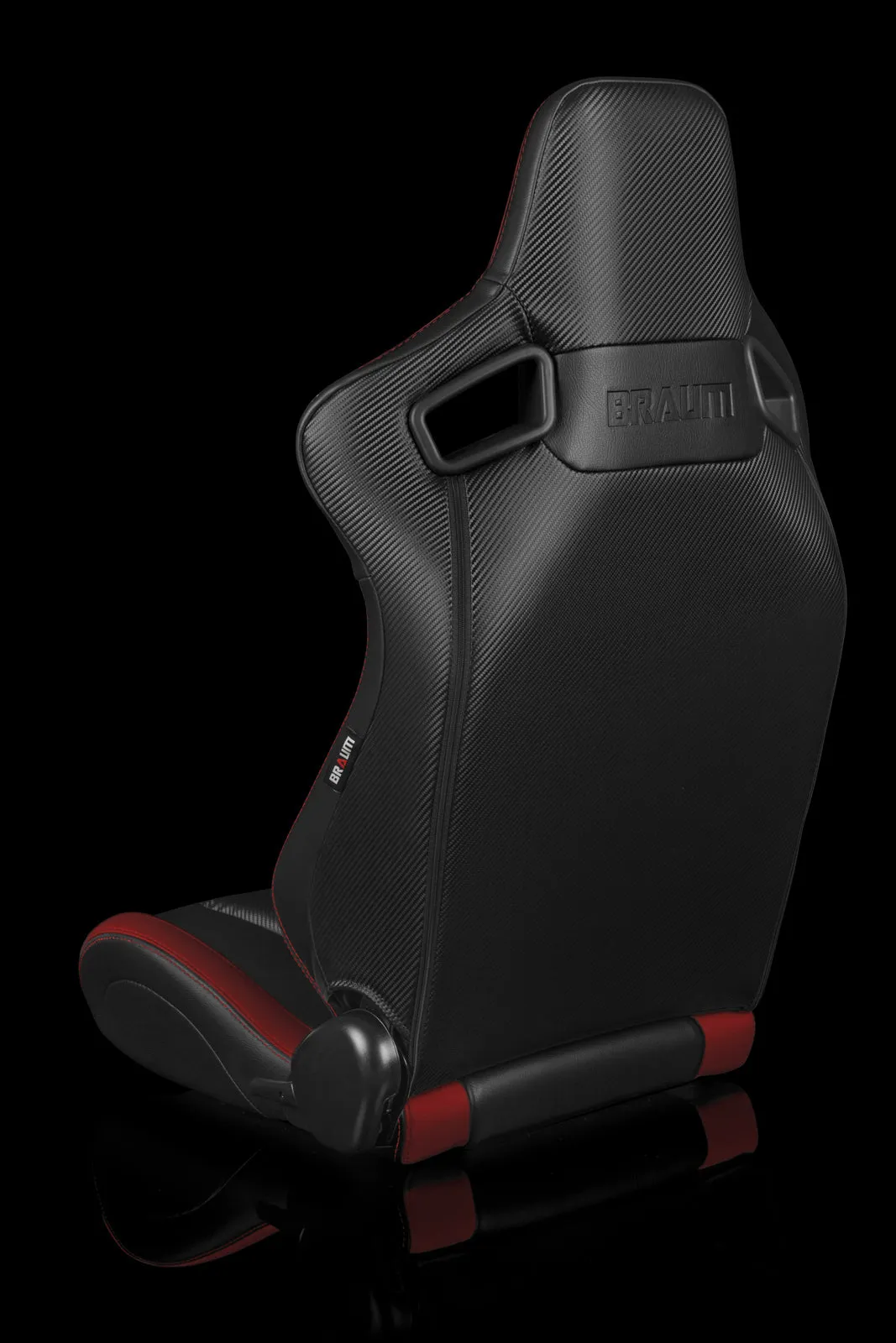 ELITE SERIES RACING SEATS - (BLACK & RED) – PAIR