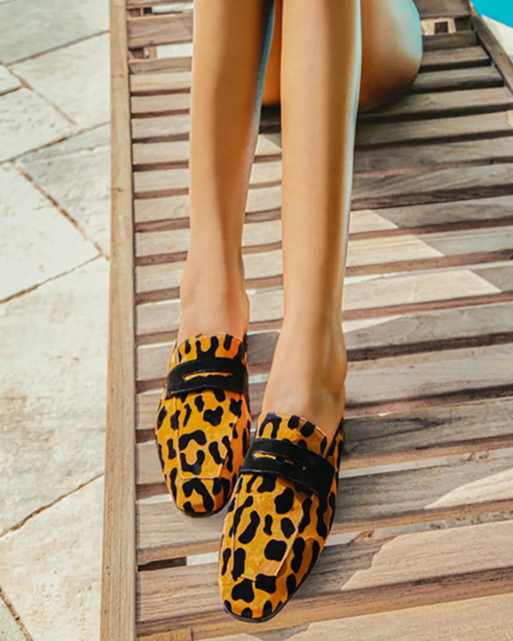 Essenziale Loafer in Leopard