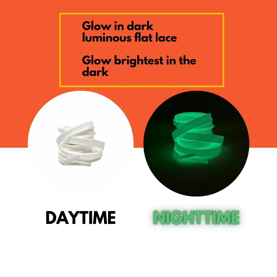 Glow in the dark laces (Multiple colours)