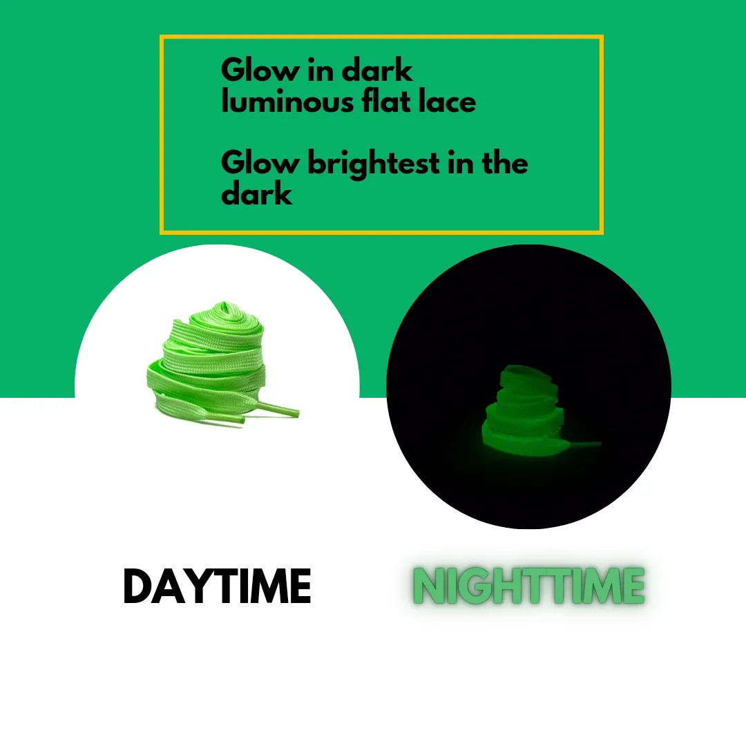 Glow in the dark laces (Multiple colours)