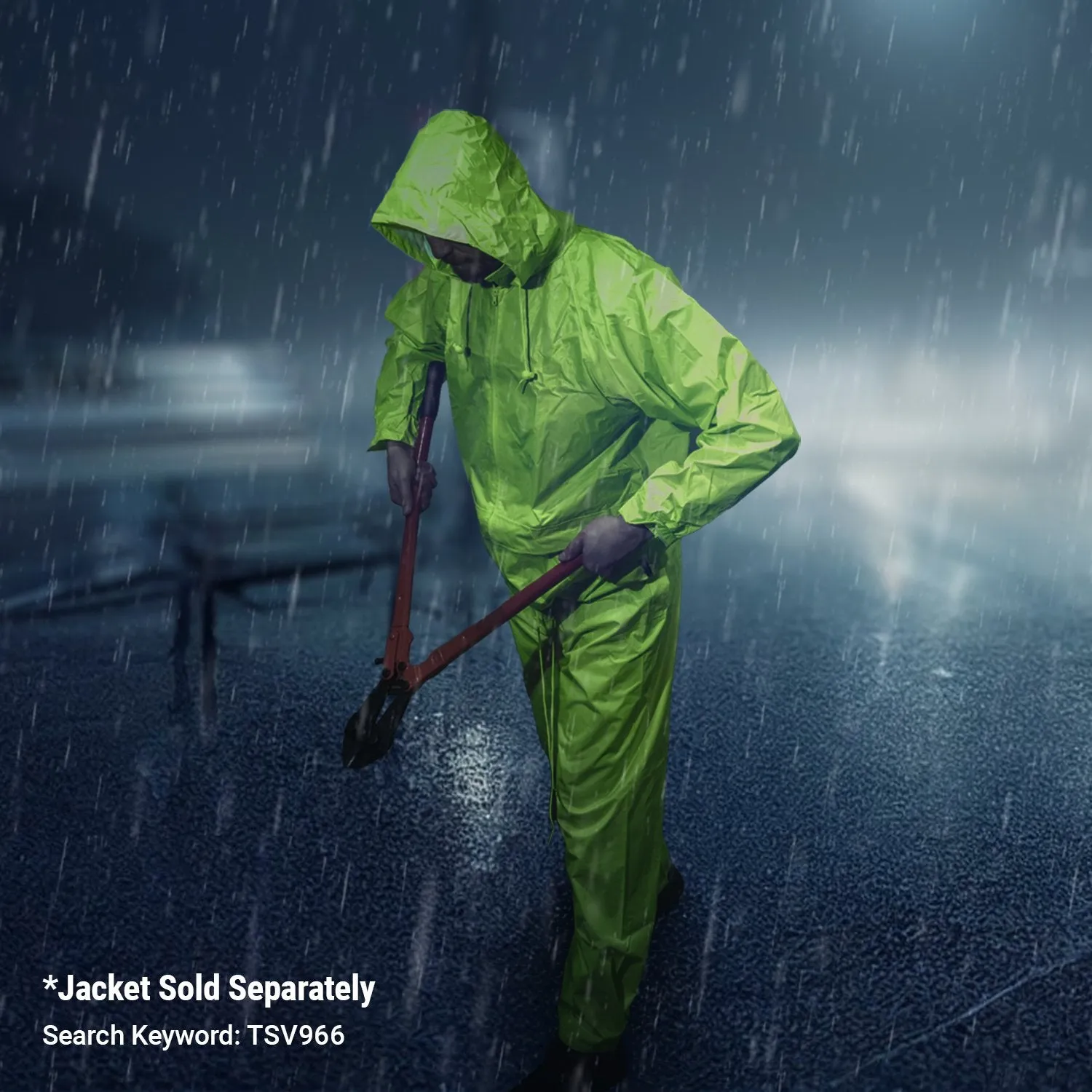 High Visibility Classic Rain Pants - Lime - Medium