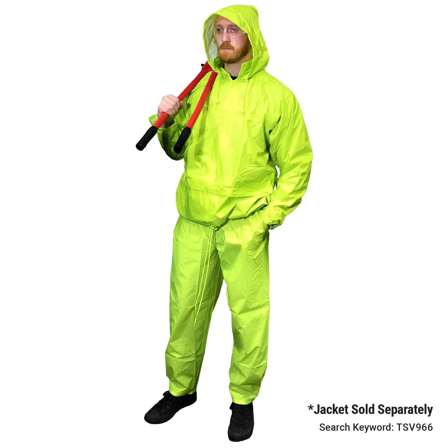High Visibility Classic Rain Pants - Lime - Medium