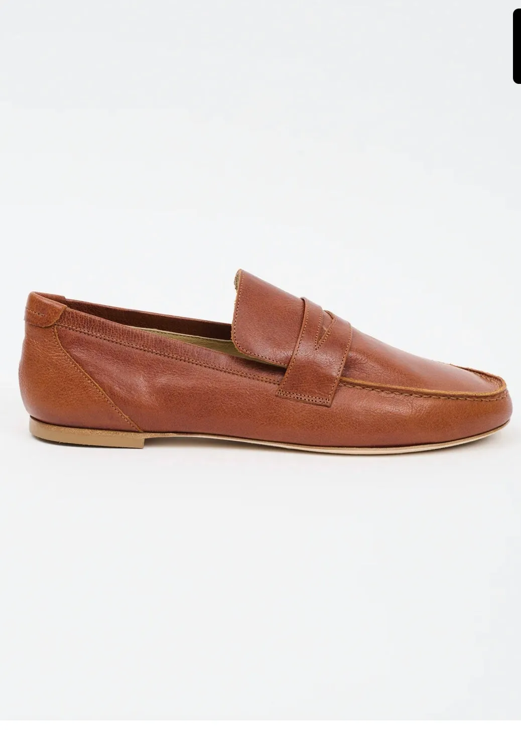 Jamie Haller Penny Loafer in Brown Leather