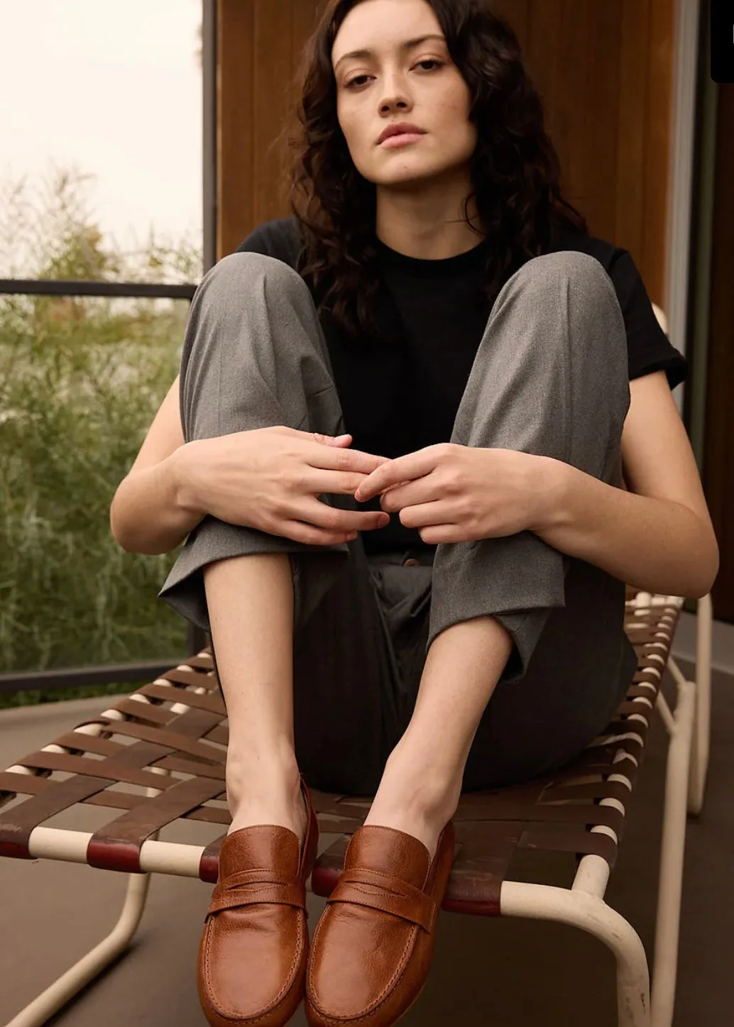 Jamie Haller Penny Loafer in Brown Leather