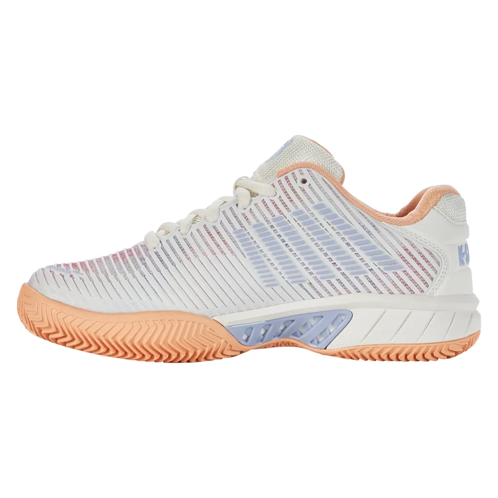 K-Swiss Hypercourt Express 2 HB Tennis Shoes (Ladies) - Star White/Peach Fuzz/Heather