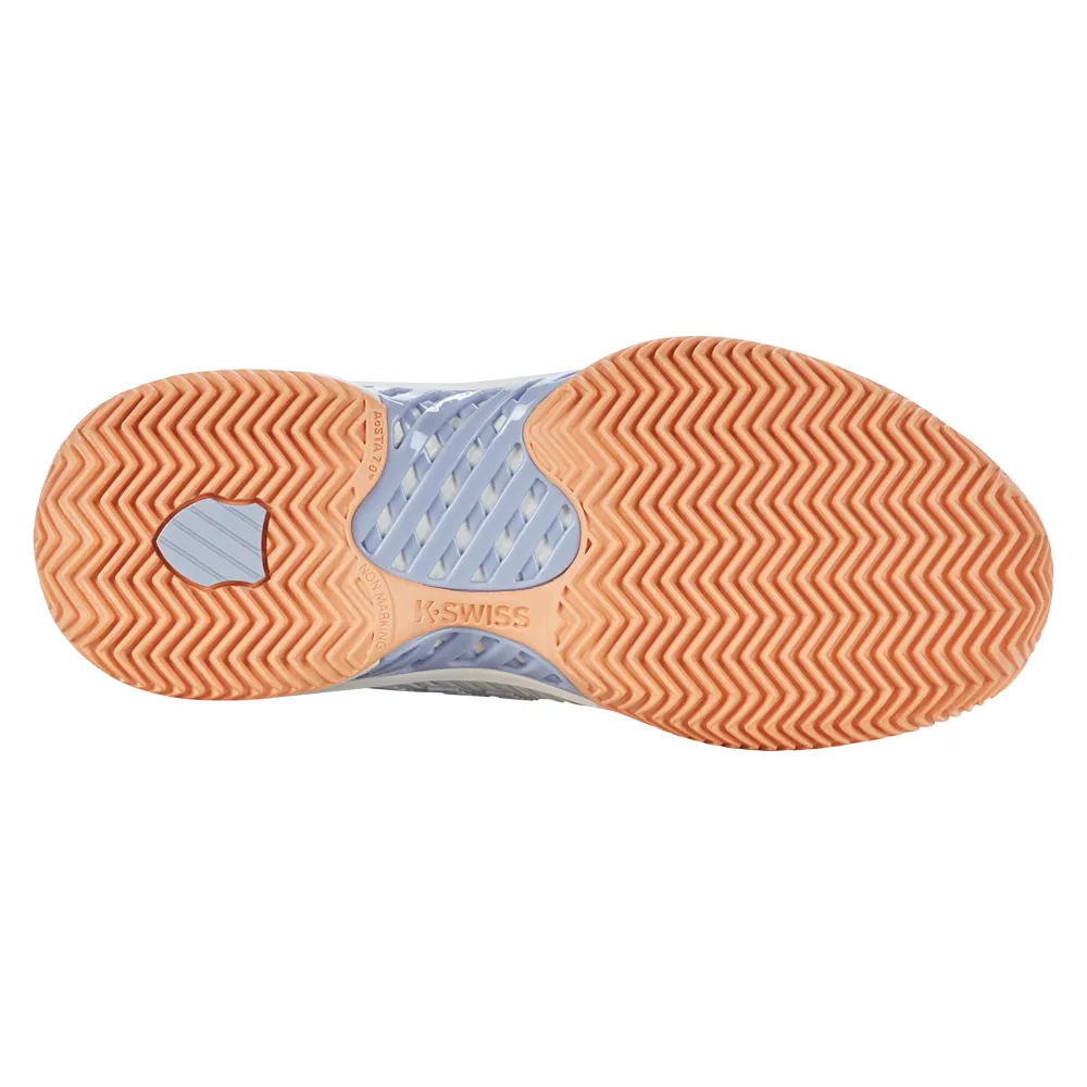 K-Swiss Hypercourt Express 2 HB Tennis Shoes (Ladies) - Star White/Peach Fuzz/Heather