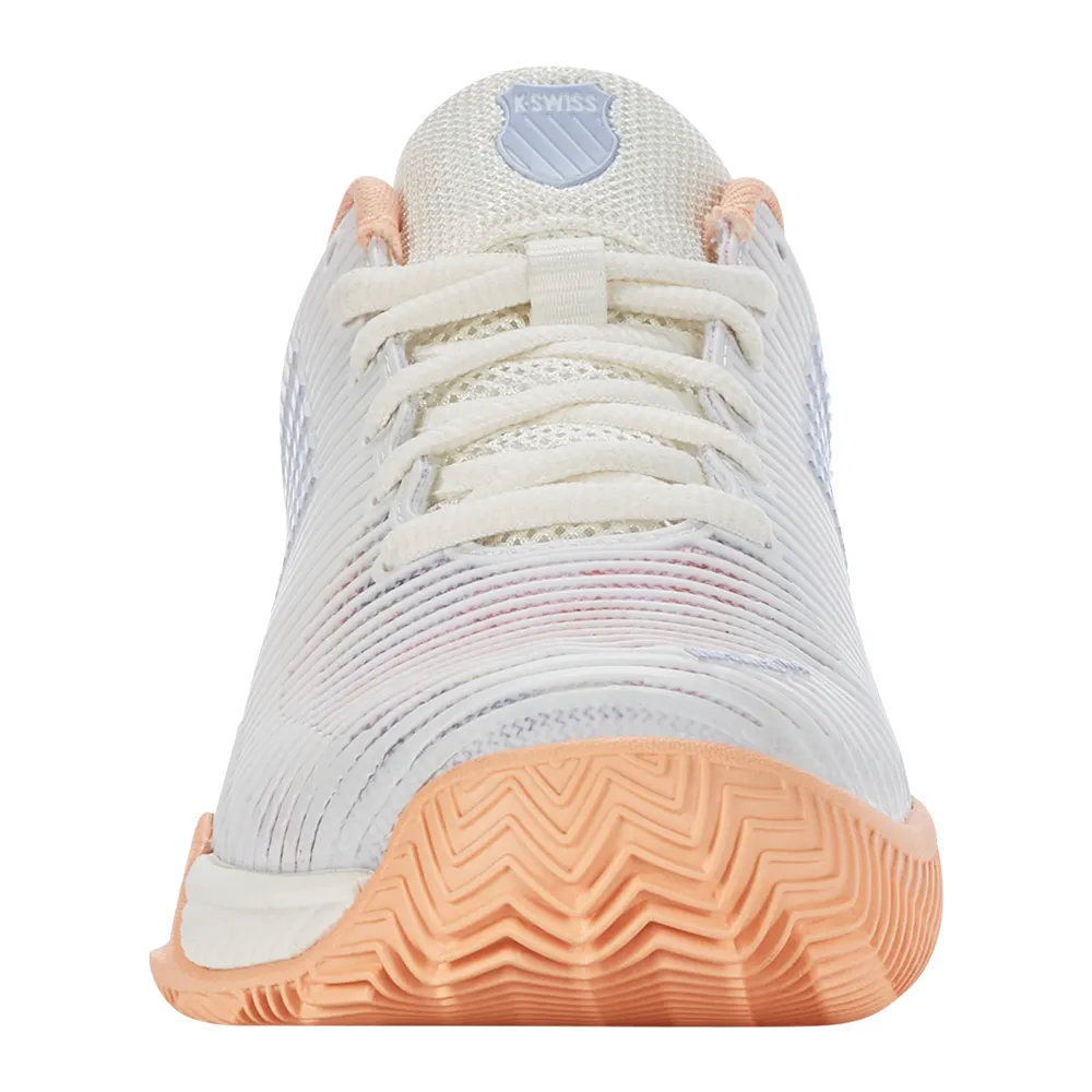 K-Swiss Hypercourt Express 2 HB Tennis Shoes (Ladies) - Star White/Peach Fuzz/Heather