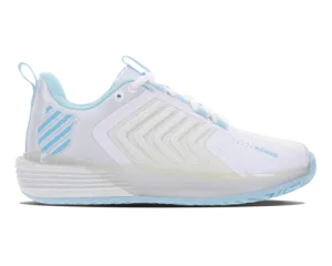K-Swiss Women's Ultrashot 3 White Blue Glow Shoes