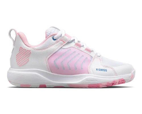 K-Swiss Women's Ultrashot Team White Orchid Pink Star Sapphire Shoes