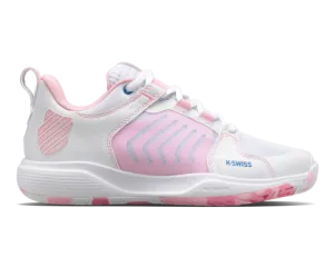 K-Swiss Women's Ultrashot Team White Orchid Pink Star Sapphire Shoes