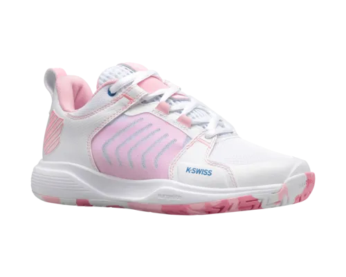 K-Swiss Women's Ultrashot Team White Orchid Pink Star Sapphire Shoes