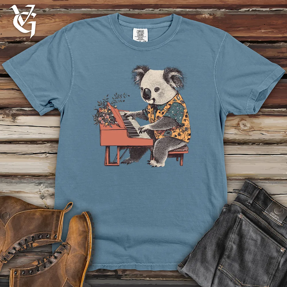 Koala Pianist Heavy Cotton Comfort Colors Tee