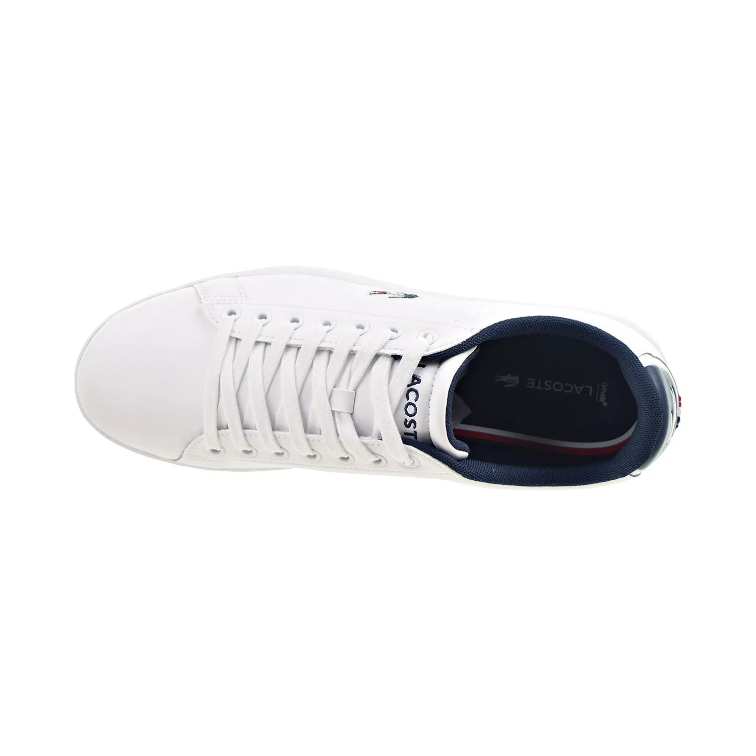 Lacoste Carnaby EVO TRI1 SMA Men's Shoes White-Navy-Red