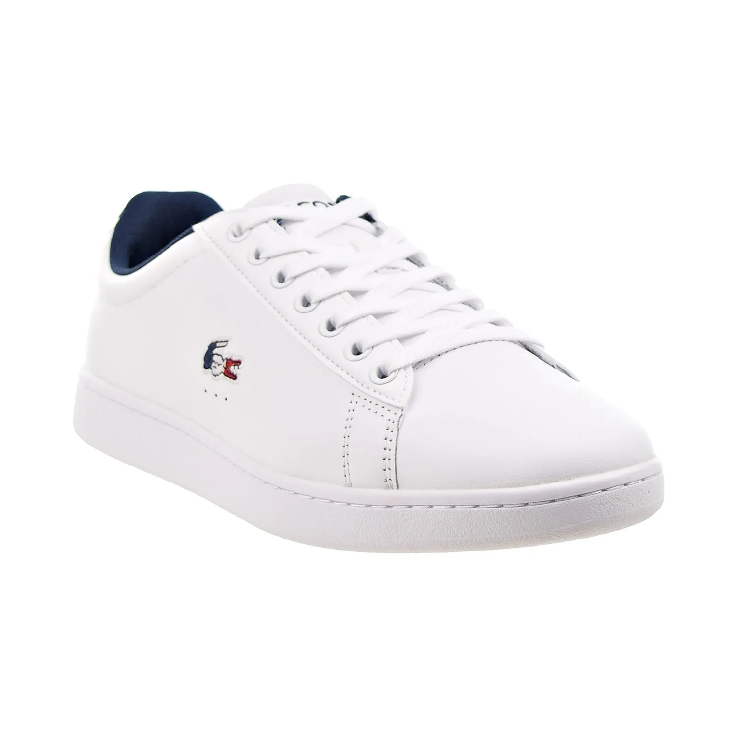Lacoste Carnaby EVO TRI1 SMA Men's Shoes White-Navy-Red