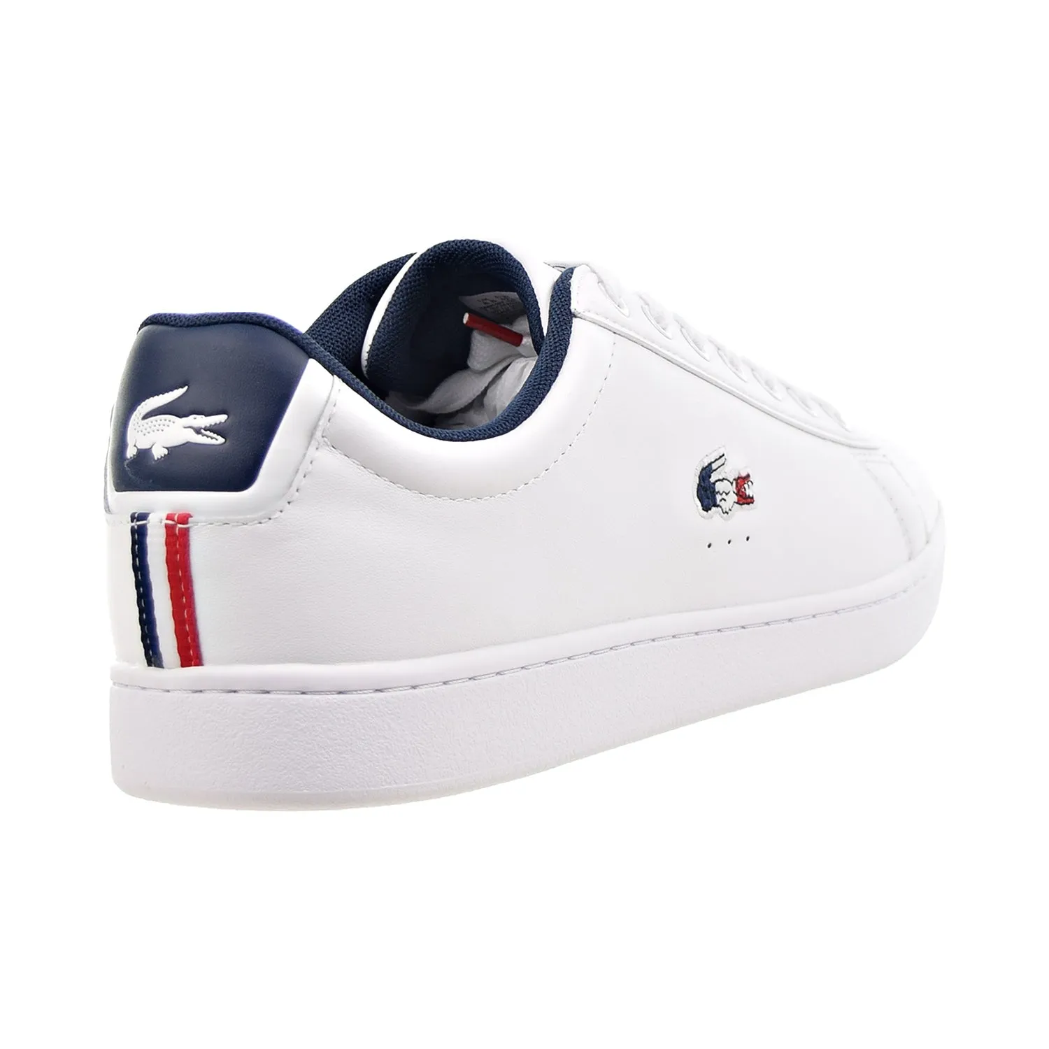Lacoste Carnaby EVO TRI1 SMA Men's Shoes White-Navy-Red