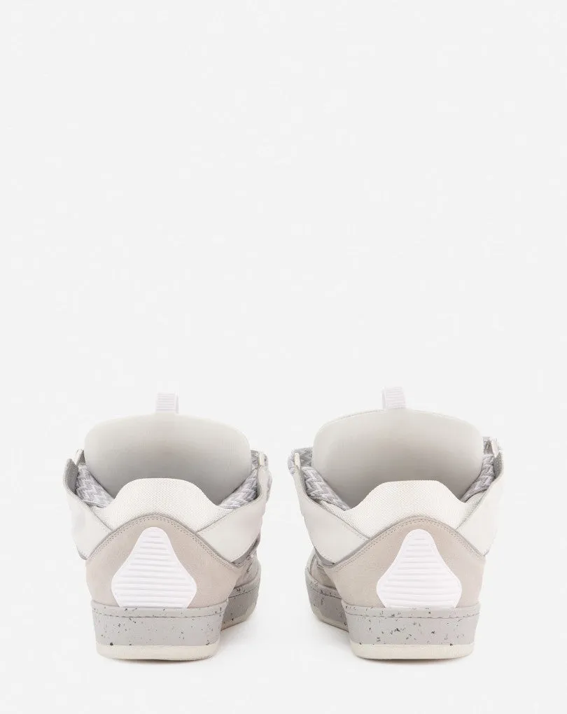 LANVIN CURB SNEAKERS, GREY/WHITE