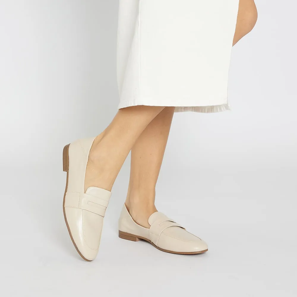 Lazaro Loafer in Ivory Leather