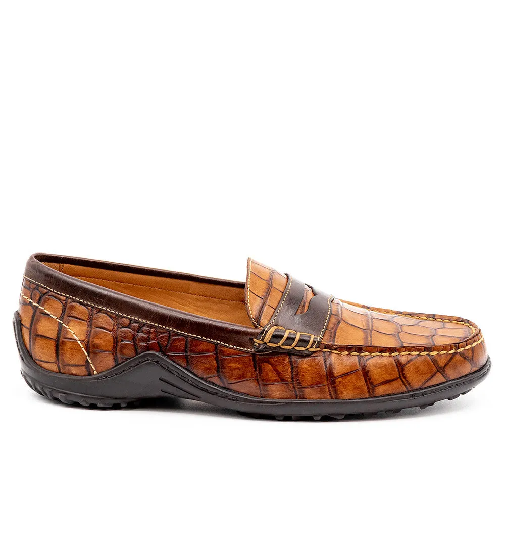 Martin Dingman Bill Alligator-Grain Loafers