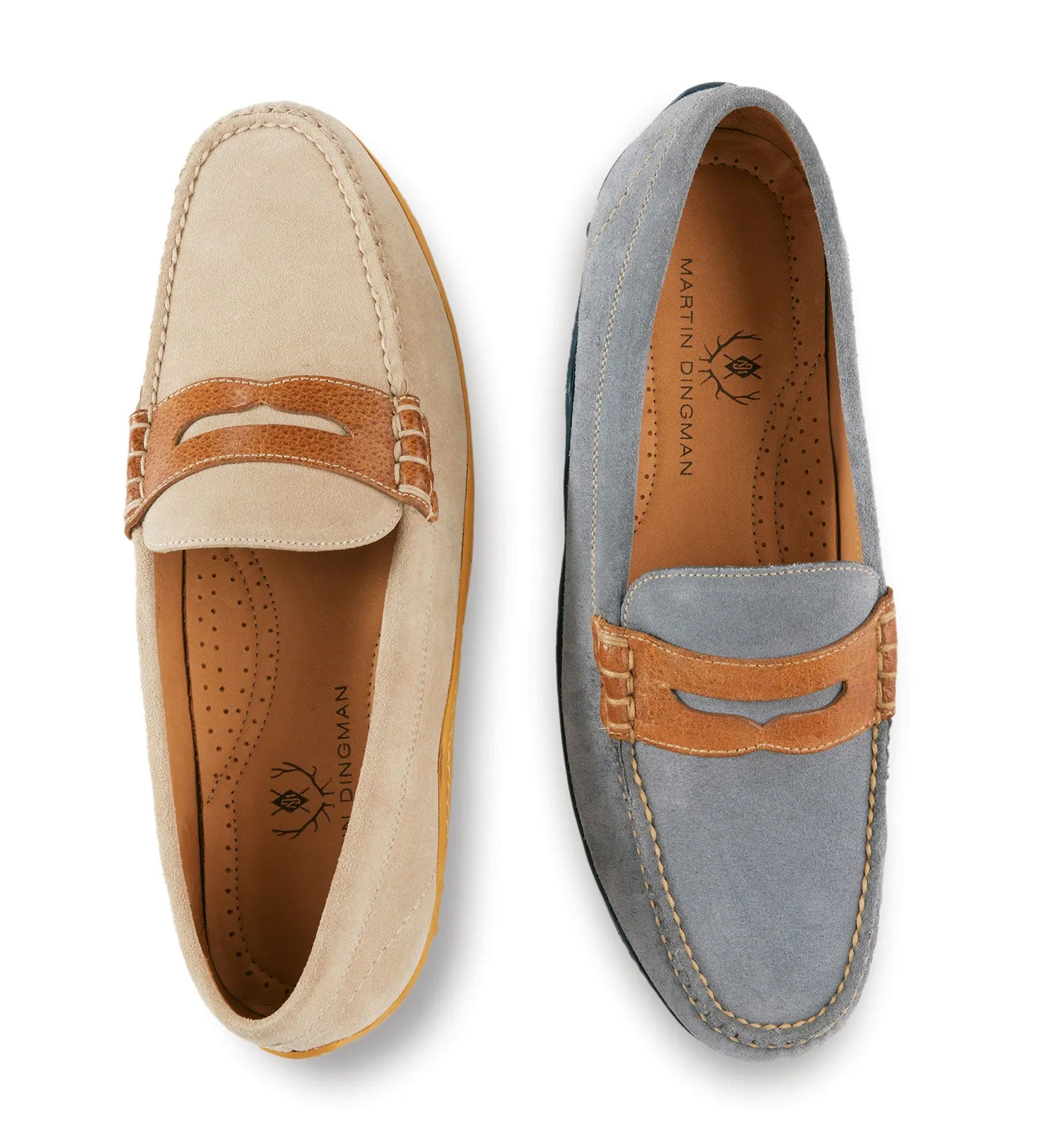 Martin Dingman Bill Penny Loafers - Blueberry