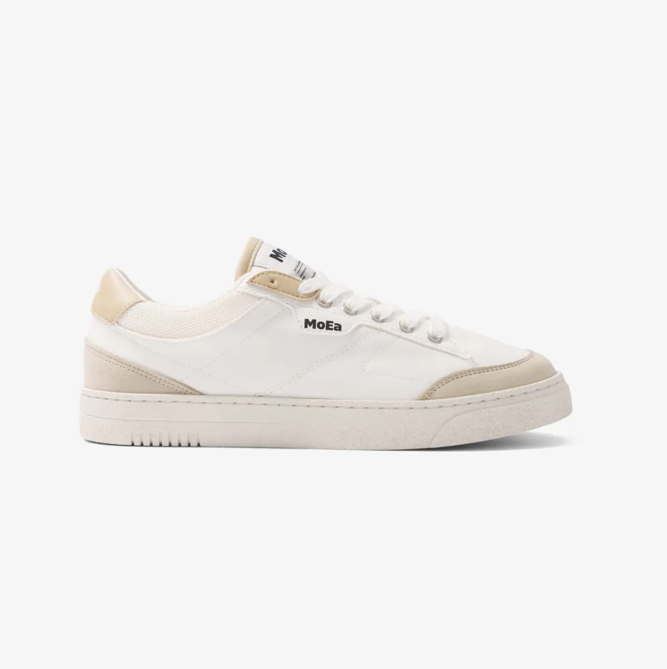 MoEa | GEN3 Corn Vegan Sneakers | White & Beige