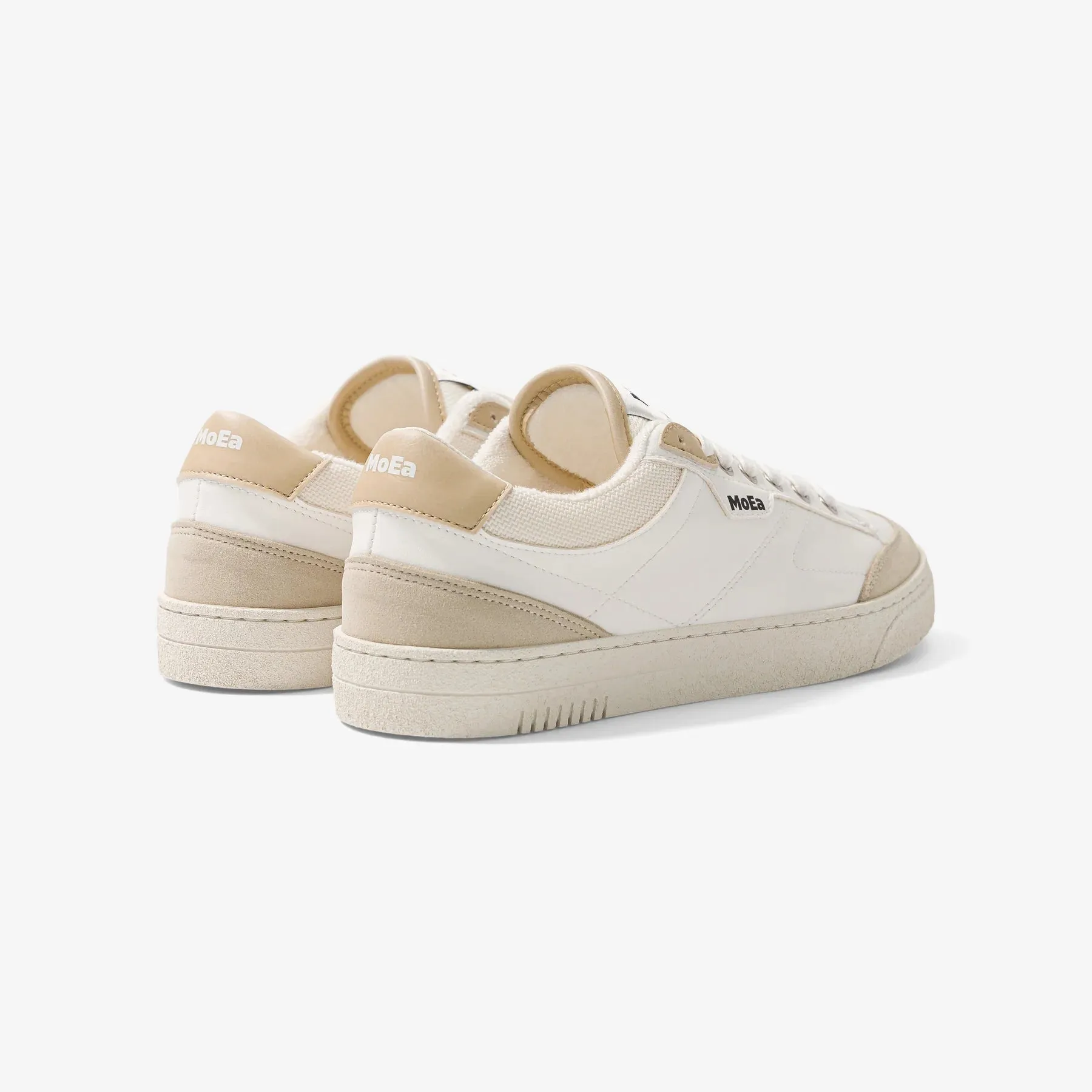 MoEa | GEN3 Corn Vegan Sneakers | White & Beige
