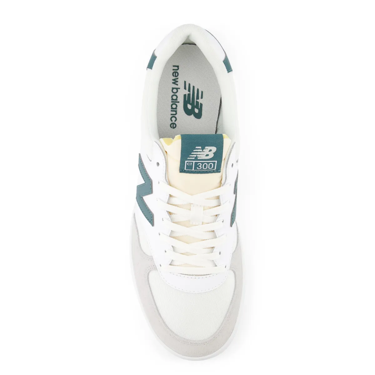 New Balance 300 Court in White with Brighton Grey and New Spruce