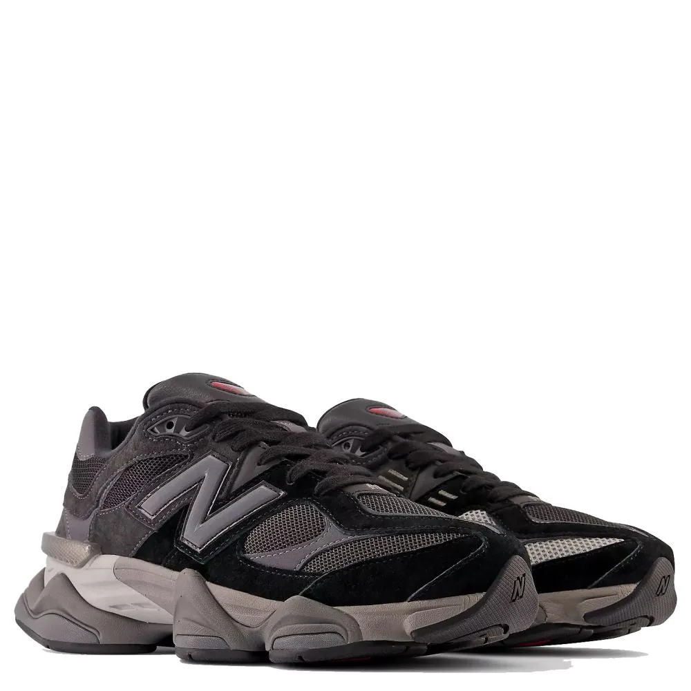 New Balance 9060 in Black with Castlerock and Rain Cloud