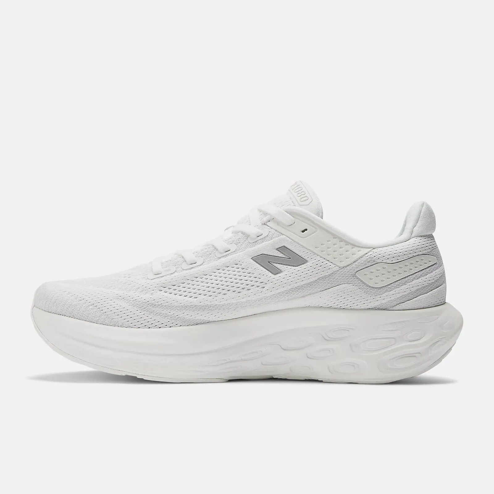 New Balance Women's 1080v13 Running Shoes- White/Grey