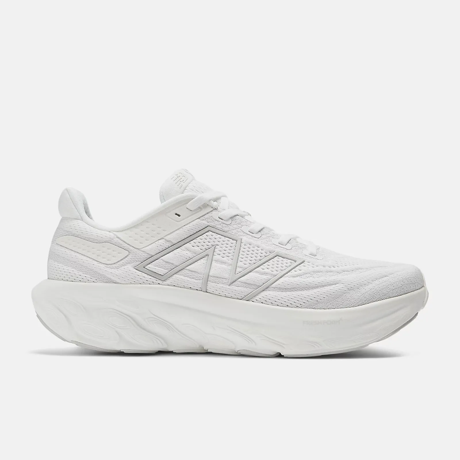 New Balance Women's 1080v13 Running Shoes- White/Grey