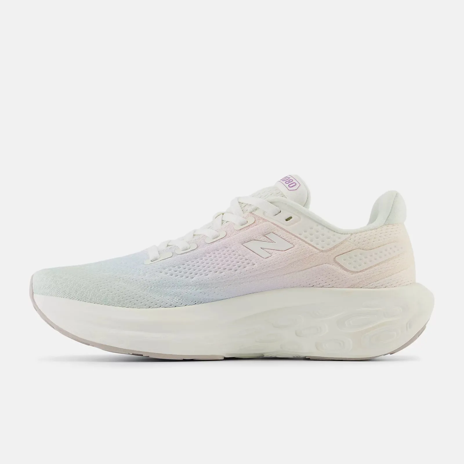 New Balance Women's 1080v13 Running Shoes- White/Purple