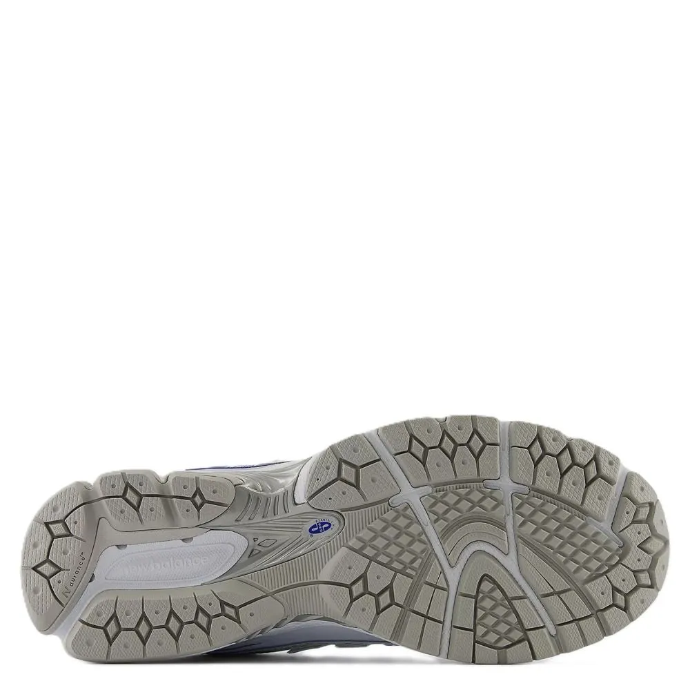 New Balance Women's 1906R in White with Team Royal and Silver Metallic